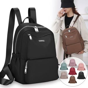 Lightweight Oxford Fabric Ladies Oxford Bag Outdoor Travel Backpack with Pull Rod Mothers Small Bag Can Wrap Handle Bag
