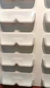 2pcs Punch-Free Sunglasses Storage Box Wall Mounted Eyeglass Storage Rack  Sunglasses Organizer Plastic Rack Glasses Display Stand