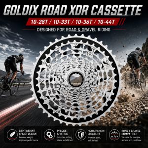GOLDIX 12-Speed XDR Cassette 10-28T 10-33T 10-36T 10-44T Lightweight Bicycle Freewheel for Road Gravel and MTB Bikes XDR Driver