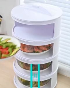 Tudung Saji 4 Susun Tempat Makanan Tertutup Terbaru 2023 Wadah Meja Makan Aesthetic Modern Ukuran Jumbo