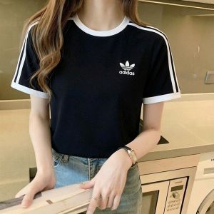 adidas | Classic Black Loose Breathable Womens T-shirt