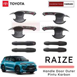 Handle Door Outer Cover Pintu Toyota Raize 2022 2024 Carbon Glosy