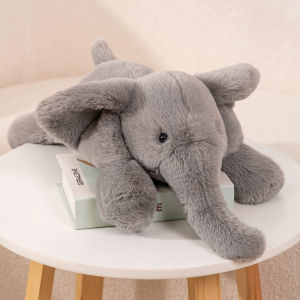 Adorable Elephant Doll Pillow Snuggly Plush Toy for Children Stuffed Animal Soft Toy Sleep Aid Comforter Toy for Kids