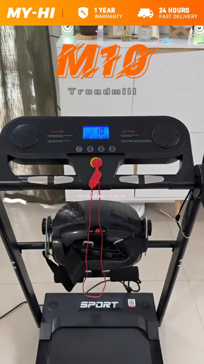 MY-HI Electric treadmill M10 Can connect to mobile APP With massager With  Bluetooth music Collapsible Lazada PH