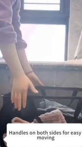 Dirty Clothes Basket Foldable Laundry Hamper Large-Capacity Breathable Mesh Clothes & Toys Basket