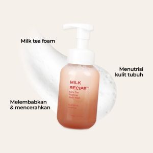 (Ready stock) Whitening Body Wash Milk Recipe Tea Foaming Body Wash 300ml| sabun mandi susu untuk mencerahkan kulit