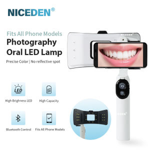 NICEDEN Dental Photography Light  Treatment Light Brightness adjustment Oral Filling Twin Flash Light Mobile Phone With Bluetooth Dental Photography Equipment
