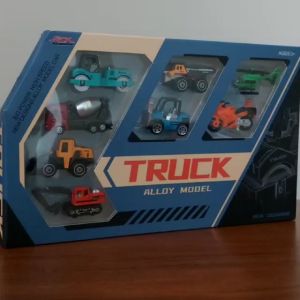 Mainan Mobil Anak Laki-laki Set Mobil Konstruksi Metal Besi isi 15