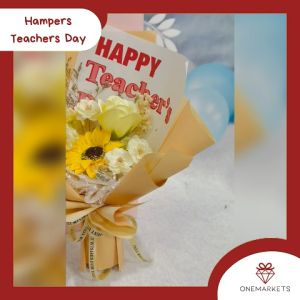 Kado Hari Guru - Buket Bunga Simple  - Teacher Gift - Bouquet Soap Flower GB014