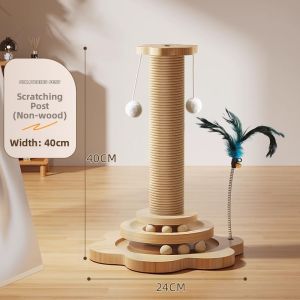 VOA | Durable Non-Dusting Cat Scratching Post & Toy Set