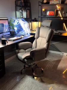 F&G soft chair office chair/gaming chair Kerusi Ergonomics adjustable backrest with footrest 电脑椅/游戏椅