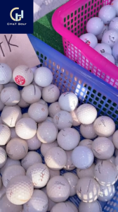 Túi 10 quả bóng golf cũ Titleist phân loại 10k ít xước - sáng đẹp loại 4 lớp chính hãng