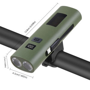 5000LM Bike Light 1200mAh Power Bank Type-C Charging Front Lamp Bicycle Headlight MTB Road Cycling Flash Highlight