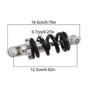 Bộ Giảm Xóc Lò Xo Dầu Có Thể Điều Chỉnh Cho Xe Máy Điện Xe Trượt Xe Mô Tô - Khả Năng Chịu Tải 750lb Hệ Thống Treo Xe Đạp Gấp Gọn 150/125/100mm
