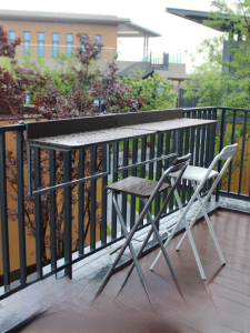 Folding Bar Balcony Railing Hanging Table Hanging Small Apartment Computer Desk For Home Small Bar Creative Adjustable Desk