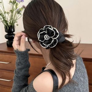 French Camellia Hair Rope Korean Fashion Elegant Hair Ring Hair Accessories for Gentle Women‘s