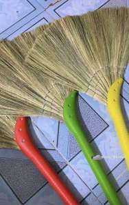 Chổi Quét Nhà Cán Nhựa Bông Dày Cao Cấp Cầm Nhẹ Tay Đồng Tre