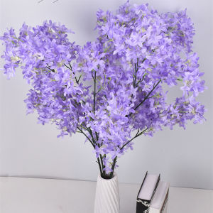 Artificial Lilac Flower 100cm Long Stem Silk Lilac Flower Cherry Blossom for Home Office Hotel Wedding Party Decor