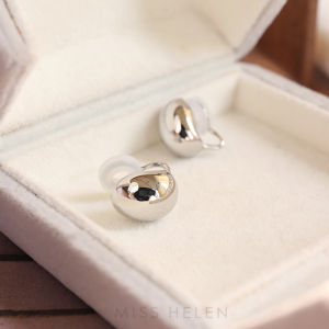 Spring Summer Metal Beads No Piercing Silicone Ear Clasps Gold Plated Earrings Commute Luxury Womens Ear Jewelry