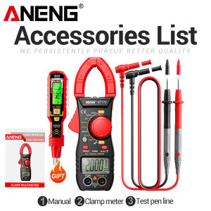 ANENG | ANENG ST170 High-Precision Clamp Meter Set with B20 Non-Contact Electric Pen for AC/DC Current Voltage Neutral Wire Detection