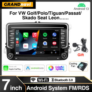 7 Inch HD Touch Screen Universal Car Radio Wireless CarPlay Android Auto For VW/Seat/Skoda/Passat/Golf/Polo FM BT EQ Head Unit