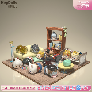 Suplay Mini Halloween Street Party Figure Blind Box Anime Collectible Static PVC Toy for Tabletop Decoration And Gaming