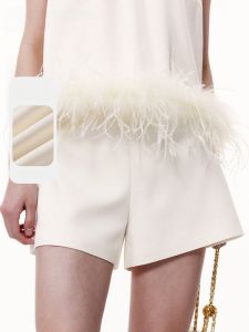 TAMMY TANGS | Audrey Hepburn Inspired Acetate Blend Casual Shorts Womens High Waist Wide Leg Commuter Style Summer New Arrival