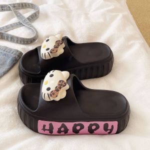 Student Summer Cartoon Thick Sole Height-increasing Slip-resistant Indoor Home EVA Sandals