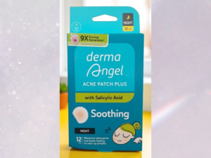Derma Angel Night 12pcs Acne Patch Plus With Salicylic Acid Stiker untuk Malam Hari Dapat Menyamarkan Penyembuhan Jerawat Dermaangel