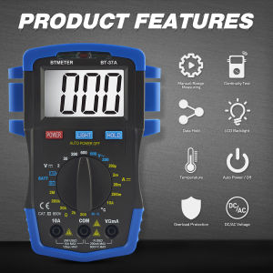 HP-37A Digital Range Multimeter measuring AC DC Voltage Current Diode Continuity Buzzer Resistance/Temperature ​Auto Power Off