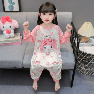Girls Summer Modal Onesie Sleepwear Baby Girl Clothes Casual Home Suit Comfortable Breathable Sweat Absorbent Childrens Outfit