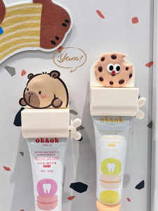 Kệ Đựng Kem Đánh Răng Gắn Tường Kẹp Kẹo Kẹp Đồ Vệ Sinh Cá Nhân Dụng Cụ Vệ Sinh Gia Dụng Hong Kong Cartoon Style