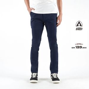 Aerostreet Chinos Panjang Elvano Navy Celana Chino EAAAA Celana Navy Untuk Pria Gaya Santai Dan Stylish Bahan Berkualitas Tinggi Kesesuaian Untuk Semua Kesempatan - Lazada