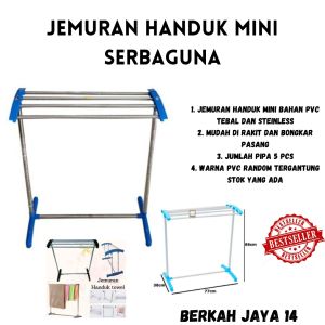 JEMURAN HANDUK MINI BAHAN PVC TEBAL DAN PIPA BESI HARGA MURAH BARANG BERKUALITAS PROMO DISKON TERLARIS