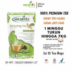 Mr Detox Slimming Teh Pelangsing Alami Teh Hijau Mr Detox Teh Hijau