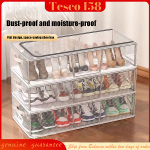 Storage Organizer Box Foldable Steel Frame Waterproof Transparent PVC 2pcs Large Capacity Storage Bin Under Bed Sofa Closet for Clothes Quilt Blanket