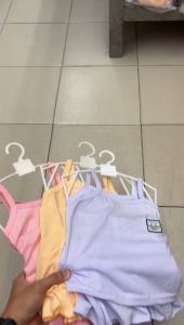 NEWBORN BABY SINGLET & SKIRT SET/BAJU BABY GIRL/BAJU BAYI NEWBORN PLAIN DESIGN COTTON GOOD QUALITY READY STOCK