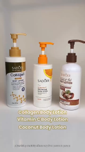 SADOER 10X Collagen Anti-Aging Body Lotion 300ml – Moisturizing Firming Reduces Wrinkles & Fine Lines Skin Tightening Smooth Texture Anti-Aging Skincare for Women Deep Hydration Lightweight Non-Greasy Lotion