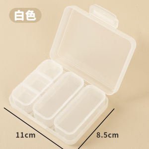 Portable Five Grids Vitamin Storage Box Sealed Medicine Box Durable Plastic Organizer for Oral Liquids Compact Size