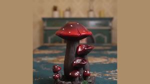 1PC Nhựa Thủ Công Mỹ Nghệ Hình Nấm Để Bàn Trang Trí Chảy Ngược Lư Hương Handmade Lư Hương Cho Văn Phòng Nhà Trà Trang Trí Nhà Cửa