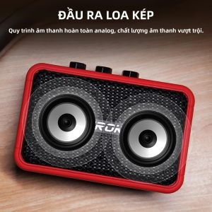 Amply Đàn Guitar Mini EROK 5W Bluetooth Loa Đàn Guitar Điện Di Động Với Kênh Clean & Overdrive Amply Tập Luyện Nhỏ Gọn Dành Cho Guitarista