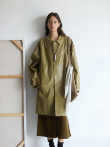 INSIS FEMME | Cotton Coated Spring Loose Collar Trench Coat