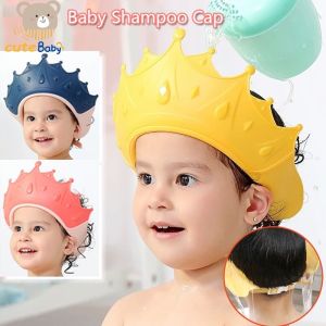 Adjustable Baby Shower Cap Shampoo Bathing Ear Protector Adjustable Bath Shower Hat Soft