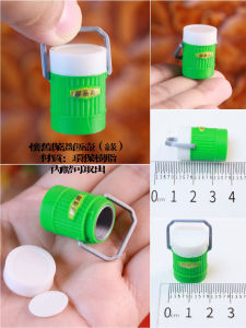 Miniature Simulation Chinese Style Thermal Rice Pot Toy Model for Housewife Play Vintage Grandma Scene Context Dollhouse Accessories