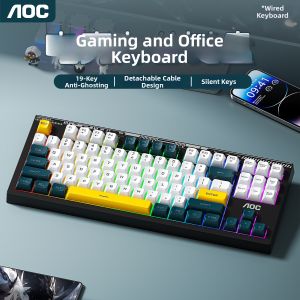 AOC | Silent Mechanical Feels Office & Gaming Keyboard 87 Keys