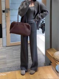 High Waist Drape Wide Leg Pants