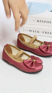 Seruni Sepatu Anak Perempuan Mira Lupina / Sepatu Balet Sol Karet Pita Elegan / Flat Shoes Anak Cewek Pita Cantik