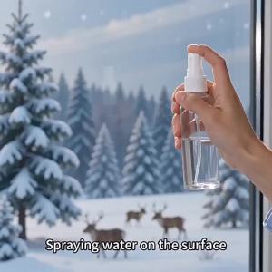 Christmas Decoration Window Stickers Santa Claus Christmas Tree Sticker Xmas Decoration Glass Door Decals Window Clings Stickers