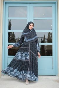 gamis terbaru mega series BY AC COLLECTION bahan ceruty premium set hijab segi 4 semi jumbo