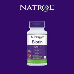 Viên uống kích mọc tóc Natrol Biotin 10000 Mcg của Mỹ giảm gãy rụng (DATE XA)